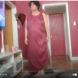 Trees Naturals Dusty Pink Lace Lined Gown